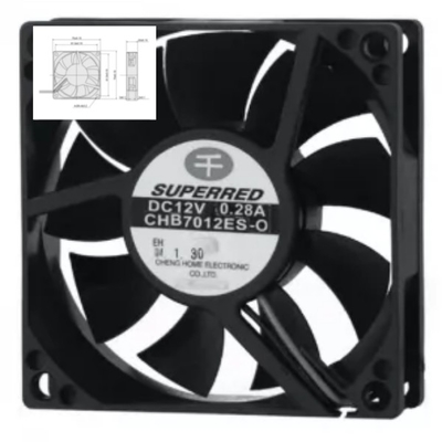 Ventilatore di raffreddamento PBT 94V0 in plastica con manico