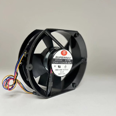 1700-3600 RPM DC Ventola di raffreddamento senza spazzole Cuscinetto a sfere / Cuscinetto a manicotto Forma rotonda