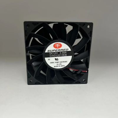 Ventola di raffreddamento su misura di CC di Pin Connector Black Plastic del fan 3 del CPU di CC di dimensione