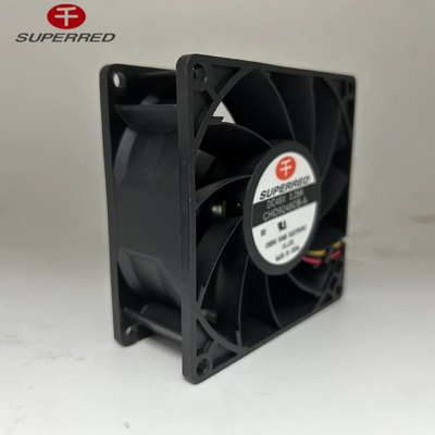 Ventilatore per computer ad alte prestazioni a 12 V a corrente continua con colore nero e connettore a 3 pin