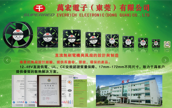 Il TUV certifica 0,556 M3/Min Print Cooling Fan