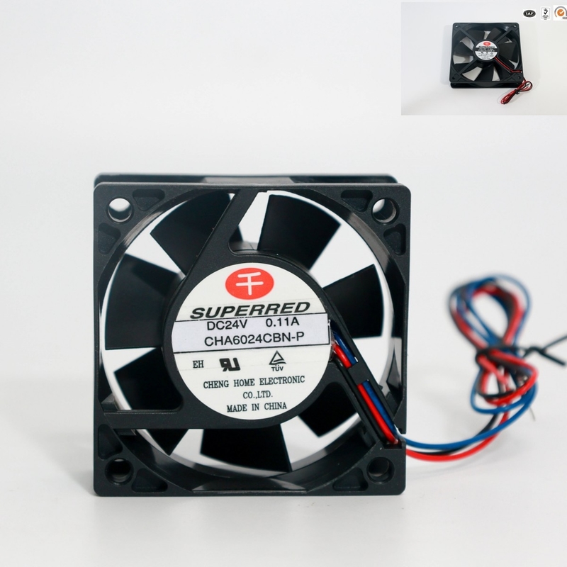 Fan di plastica del CPU di CC di PBT 80 x 80 x 25mm con opzione di uscita del segnale